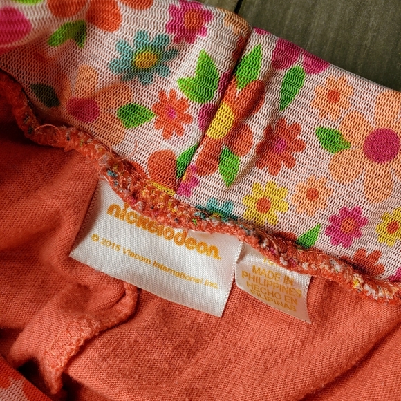 Nickelodeon Coral Colorful Floral Mesh Overlay Baby Girl Skort Size 18m NWOT - Picture 2 of 11